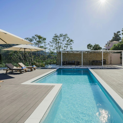 Enjoy post beach dips in the pool