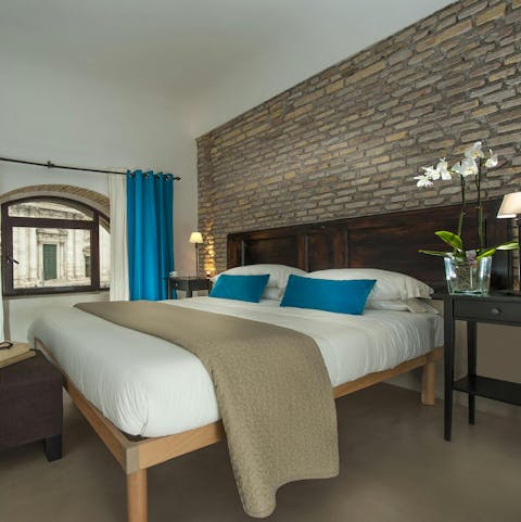 Slip into a deep sleep in the serene bedroom