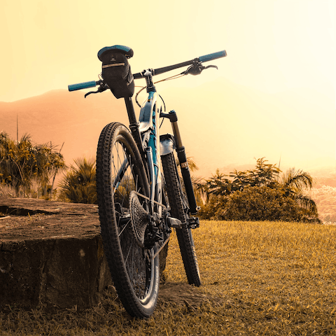 Hop on the home’s bikes to explore the surrounding Sicilian countryside