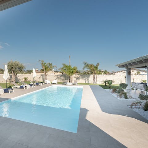 Make poolside lazing your only firm plan for the day