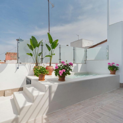 Enjoy access to the shared swimming pool