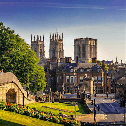 Explore the city on foot – it's just a pleasant ten-minute walk into town