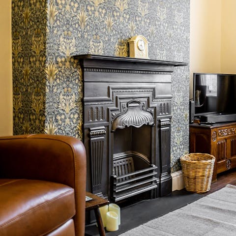 Admire the home's period details