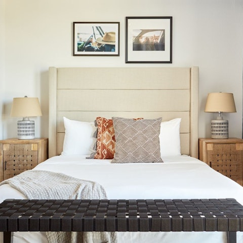 Sprawl out on the cosy bed for a chilled night at home – the Chromecast has streaming options