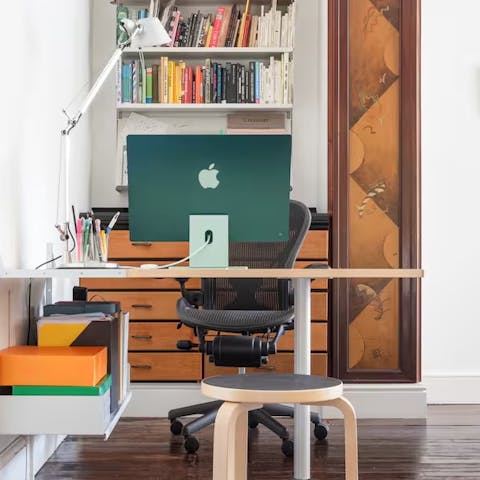 Get down to business at the custom workspace