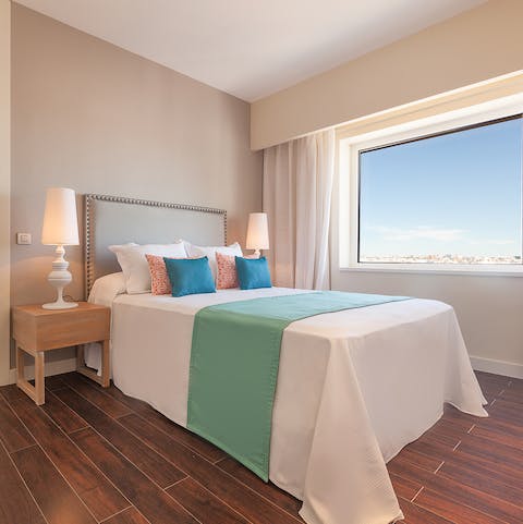 Wake up and admire the stunning views across the city over your morning coffee