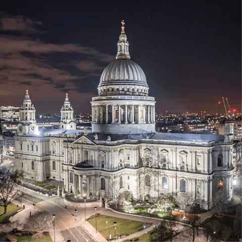 Take a short walk to St. Paul's Cathedral