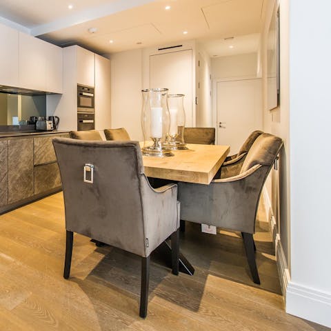 Dine with friends after a day of sightseeing