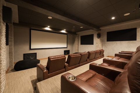 Watch your favourite film in the cinema room