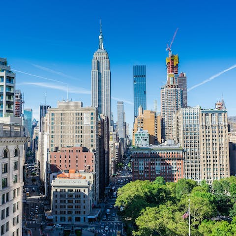 Stay in the heart of Greenwich Village, just off popular Union Square