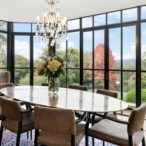 Enjoy home-cooked meals overlooking the garden