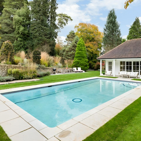 Spend summer days by the heated outdoor pool