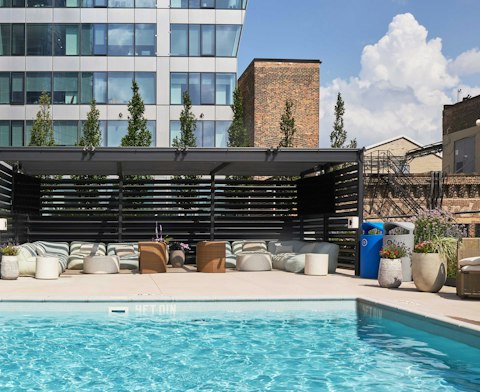 Cool off in the rooftop pool after a day spent sightseeing