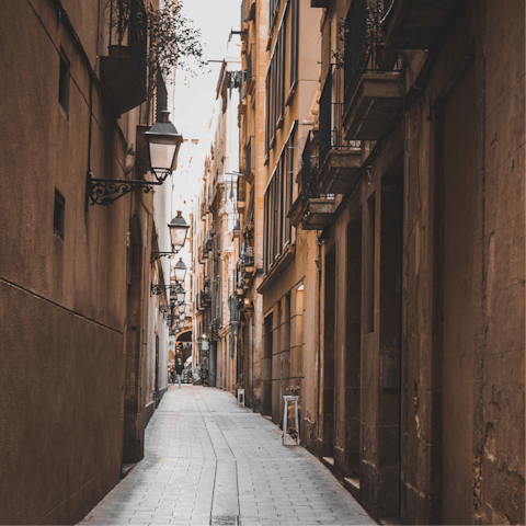Stay just a short walk from the Gothic Quarter