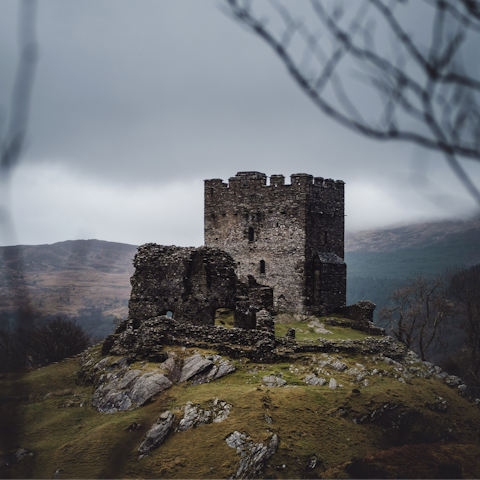 Take a trip to Dolwyddelan Castle, just a short hike from  home