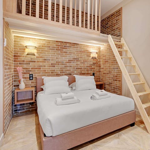 Enjoy a restful night's sleep in the peaceful bedroom