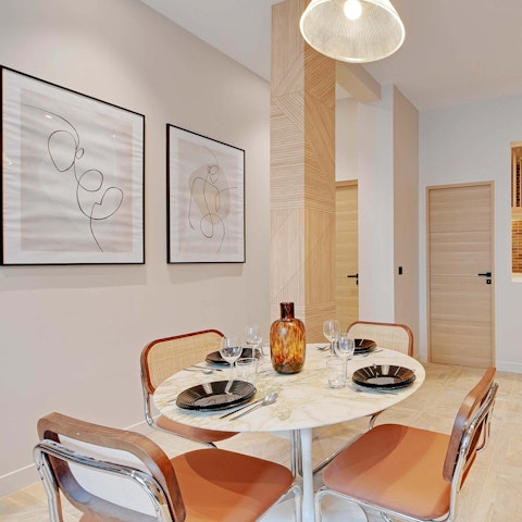 Tuck into a delicious meal made with fresh local produce