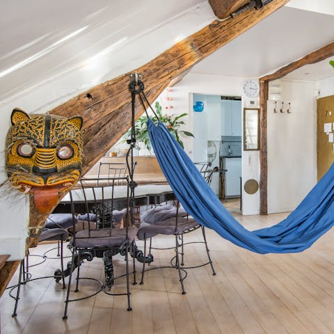 Admire the characterful touches throughout