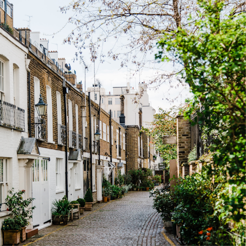 Stay in the heart of Kensington, moments from the high street