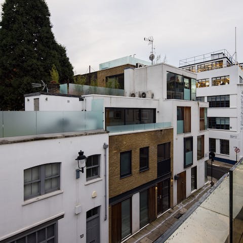 Look out over your tranquil city-centre surroundings from the balcony