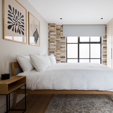 Enjoy an unbroken night's sleep in the spacious master bedroom