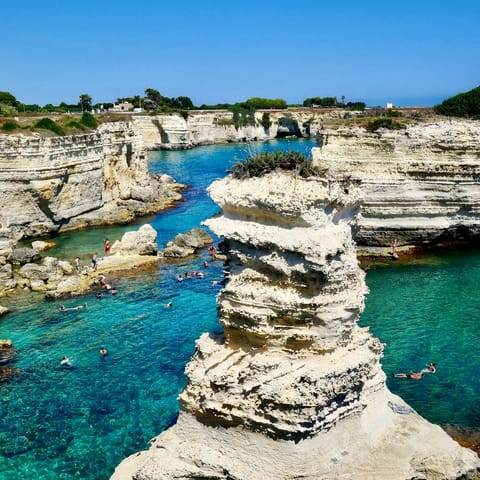 Discover the hidden swimming holes and beaches of Puglia's stunning coastline