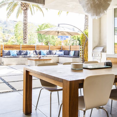 Let the elements in with retracting glass doors