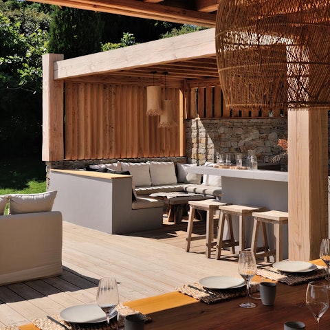 Look forward to dining on French cuisine in the sunshine