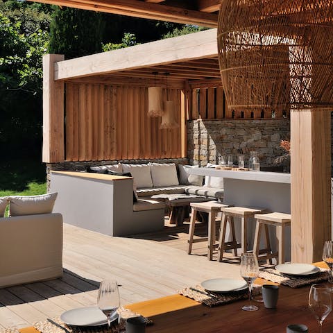 Look forward to dining on French cuisine in the sunshine