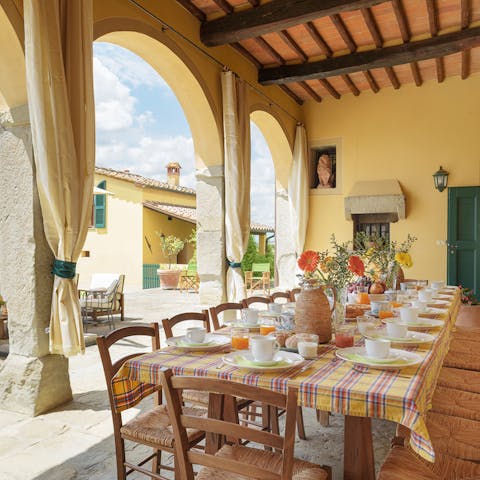 Dine like kings and queens out on the grand terrace
