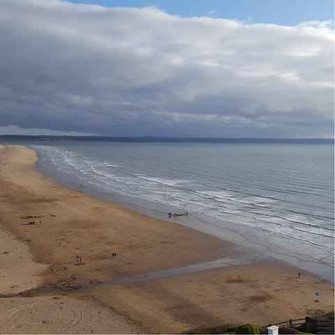 Stay just a ten-minute drive away from Saunton Sands beach