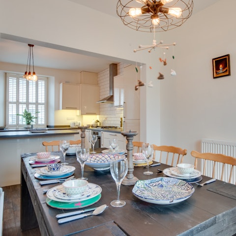 Serve up some local fish and chips at the dining area