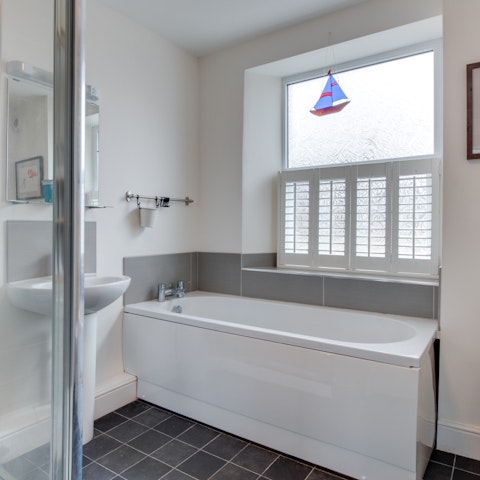 Soak in the bath tub after an invigorating coastal walk