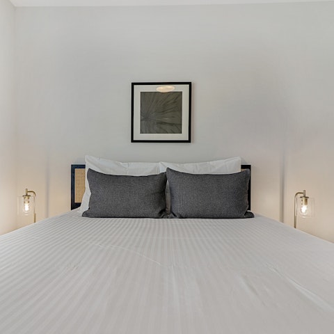 Sink into your comfortable bed after a long day of fun in the sun