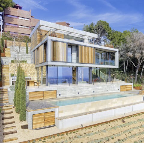 Admire the unique contemporary design
