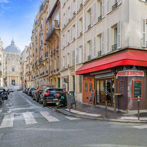 Admire views of the Catholic Church of the Val-de-Grâce from your doorstep