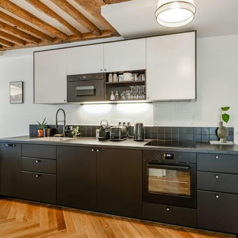 Prepare delicious meals in the fully-equipped kitchen