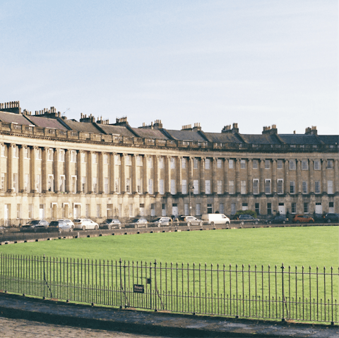 Have a walk around the iconic Royal Crescent