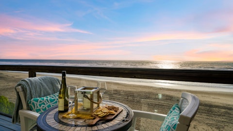 Watch the sunset over the Pacific from your private balcony