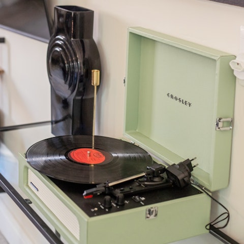 Give your favourite tune a spin on the record player