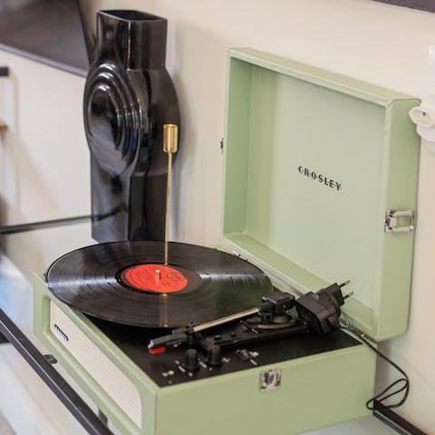 Give your favourite tune a spin on the record player