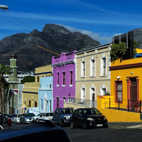Go for a stroll through the vibrant streets of the Bo-Kaap