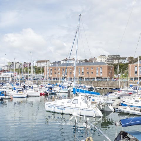Stroll around Milford Marina, right outside your door