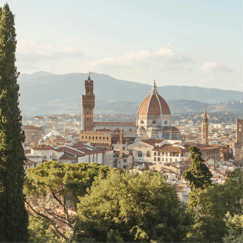 Stay in the heart of Florence, a short stroll from historic sights