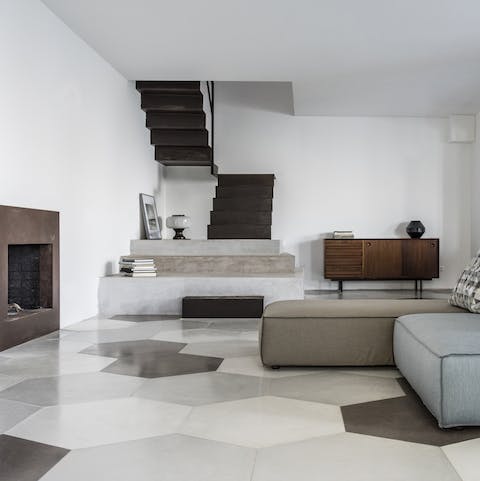 Gather the household around the fireplace for a lovely evening