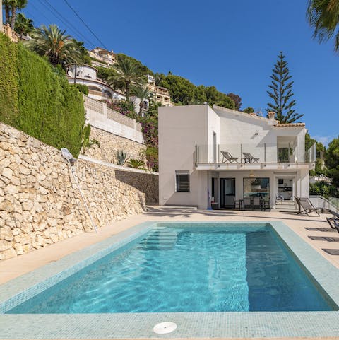 Re-energise with a refreshing swim in the private pool