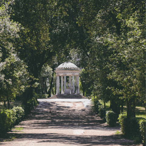 Take a break from the city in beautiful Villa Borghese – it's a few minutes away