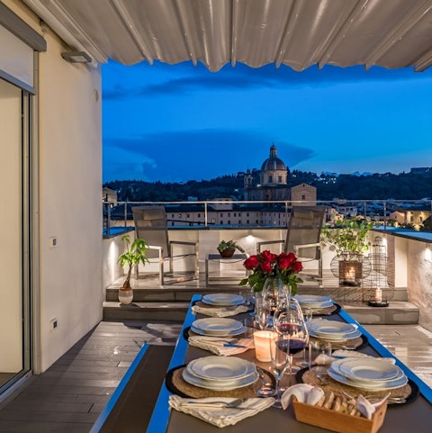 Enjoy breathtaking city views from your balcony