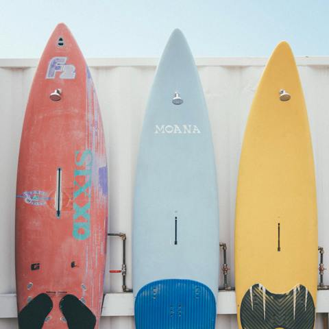 Learn to ride the waves at the beach-based surf school