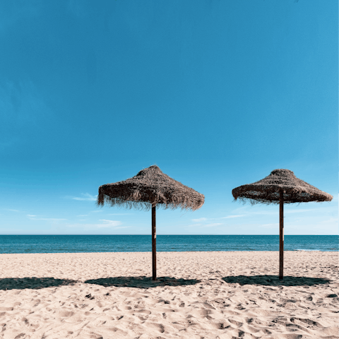 Spend the day on Fuengirola's golden sands nearby